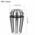 Uxcell Er11 5mm Spring Collet Chuck For Cnc Engraving Machine Lathe Milling Tool