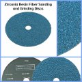 Waltyotur Zirconia Resin Grinding And Sanding Discs 5 X 7 8 24 Grit Used For Mixing Finishing Polishing 25 Pack