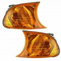 Corner Light Pair For Bmw 323ci 325ci 328ci 330ci 2000 2001 Amber Lens Driver And Passenger Side Set Bm2520106 Bm2521106 