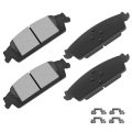 D1707 Rear Ceramic Disc Brake Pad Set With Hardware For Cadillac Escalade Chevy Silverado 1500 Suburban Tahoe Gmc Sierra Yukon 