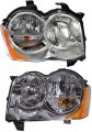 Evan Fischer Driver And Passenger Side Headlight Set Of 2 For 2008-2010 Jeep Grand Cherokee 