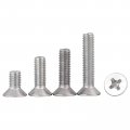 M8 1 25 X 18mm Flat Countersunk Head Machine Screws Phillips Drive Cross Screw 304 Stainless Steel A2 70 Gb819 Full Thread 