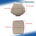 2pcs Tan Cloth Seat Cover Front Passenger Side Bottom And Top Lean Back Replacement For F150 Xlt 2011-2014