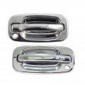 Chevy Silverado 1500 Hd 2001 02 03 04 05 2006 Exterior Door Handle Driver And Passenger Side Pair Front All Chrome With Key 