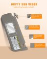 Ocpty Left Driver Side Gray Sun Visor Without Sunroof Fit For 2004 2005 2006 2007 2008 Toyota 4runner 74320-3d050-b0