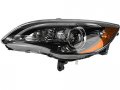 Left Driver Side Halogen Headlight Assembly Black Bezel For 2011-2014 Chrysler 200 
