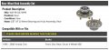 Rear Wheel Bearing Hub Assembly Set Of 2 Compatible With 1996-2000 Honda Civic With Front Disc And Drum 4-wheel Abs Brakes