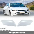 Uxcell White 1 Pair Car Side Door Wing Mirror Cover Rear View Cap For Chevy Malibu 2016-2019 No 84026841 84026842