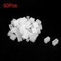 Uxcell 50pcs Silicone Plug Fit 3528 8mm Wide Led Tube Strip Light End Cap Cover White