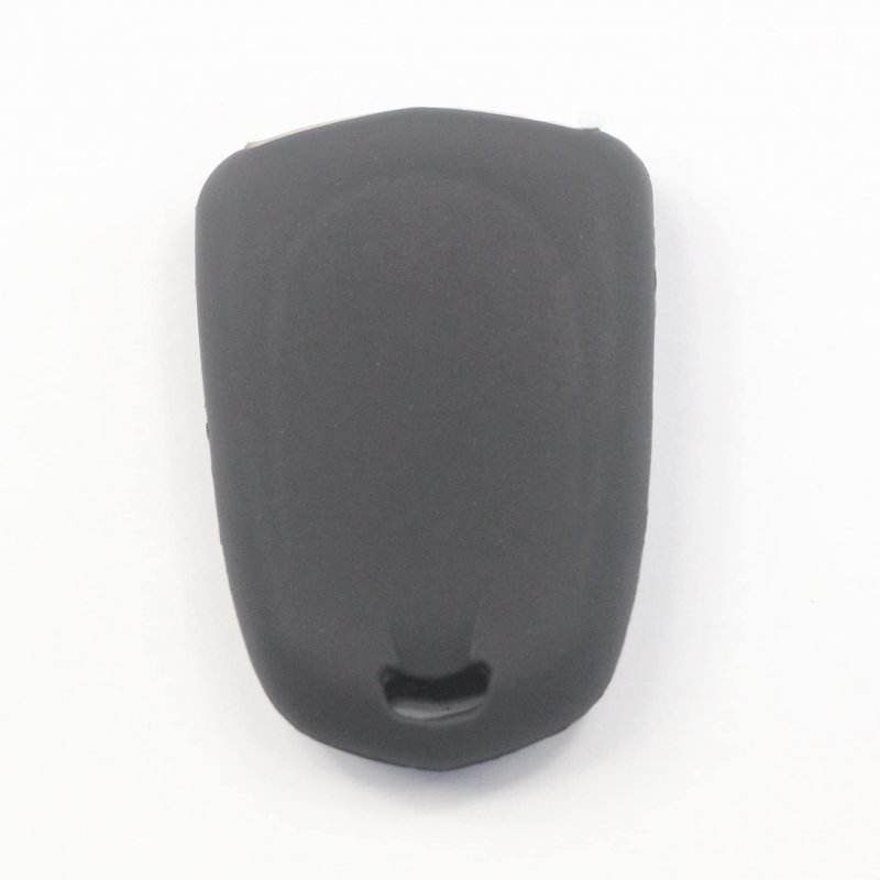 Kcpros 2pcs Rubber Silicone 6 Buttons Smart Key Fob Cover Case Protector Keyless With Keychain For Cadillac Escalade 2015 2016