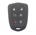 Kcpros 2pcs Rubber Silicone 6 Buttons Smart Key Fob Cover Case Protector Keyless With Keychain For Cadillac Escalade 2015 2016