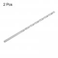 Uxcell 2pcs 6mm X 250mm Straight Shank Twist Drilling Bit For Electric Drill