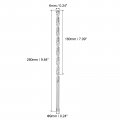 Uxcell 2pcs 6mm X 250mm Straight Shank Twist Drilling Bit For Electric Drill
