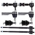 8-piece Fit For Altima-2 Front Lower Ball Joints Outer Inner Tie Rod Ends 2 Stabilizer Sway Bar End Link 