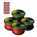 Harmony Audio Primary Single Conductor 18 Gauge Power Or Ground Wire 4 Rolls 400 Feet Red Black For Car Trailer Model Train