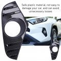 Fydun Fog Light Cover 2 Pcs Carbon Fiber Style Abs Front Lamp Covers Decorative For Rav4 2019 To 2021