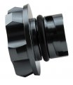 Vms Racing Gunmetal Oil Cap With Real Black Carbon Fiber Emblem In Cnc Machined Billet Aluminum Compatible Ford Focus St