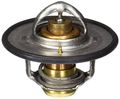 33956 Engine Coolant Thermostat Silver With Black Cap Metal Construction For Vehicle Maintenance And Automotive Repair 