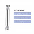 Uxcell 1 2 Dia X-1 2 12x64mm Double Head Standoff Screws Acrylic Glass Nails 8pcs