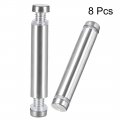 Uxcell 1 2 Dia X-1 2 12x64mm Double Head Standoff Screws Acrylic Glass Nails 8pcs