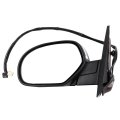 Black Left Side And Right Mirrors Fit For 2007-2013 Chevy Silverado 1500 Metallic Finish Mirror Glass Manual Folding Heated 