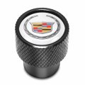 Ipick Image For Cadillac Logo In White On Black Aluminum Tire Valve Stem Caps