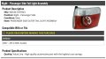 Right Passenger Side Outer Tail Light Assembly Compatible With 2007-2012 Gmc Acadia