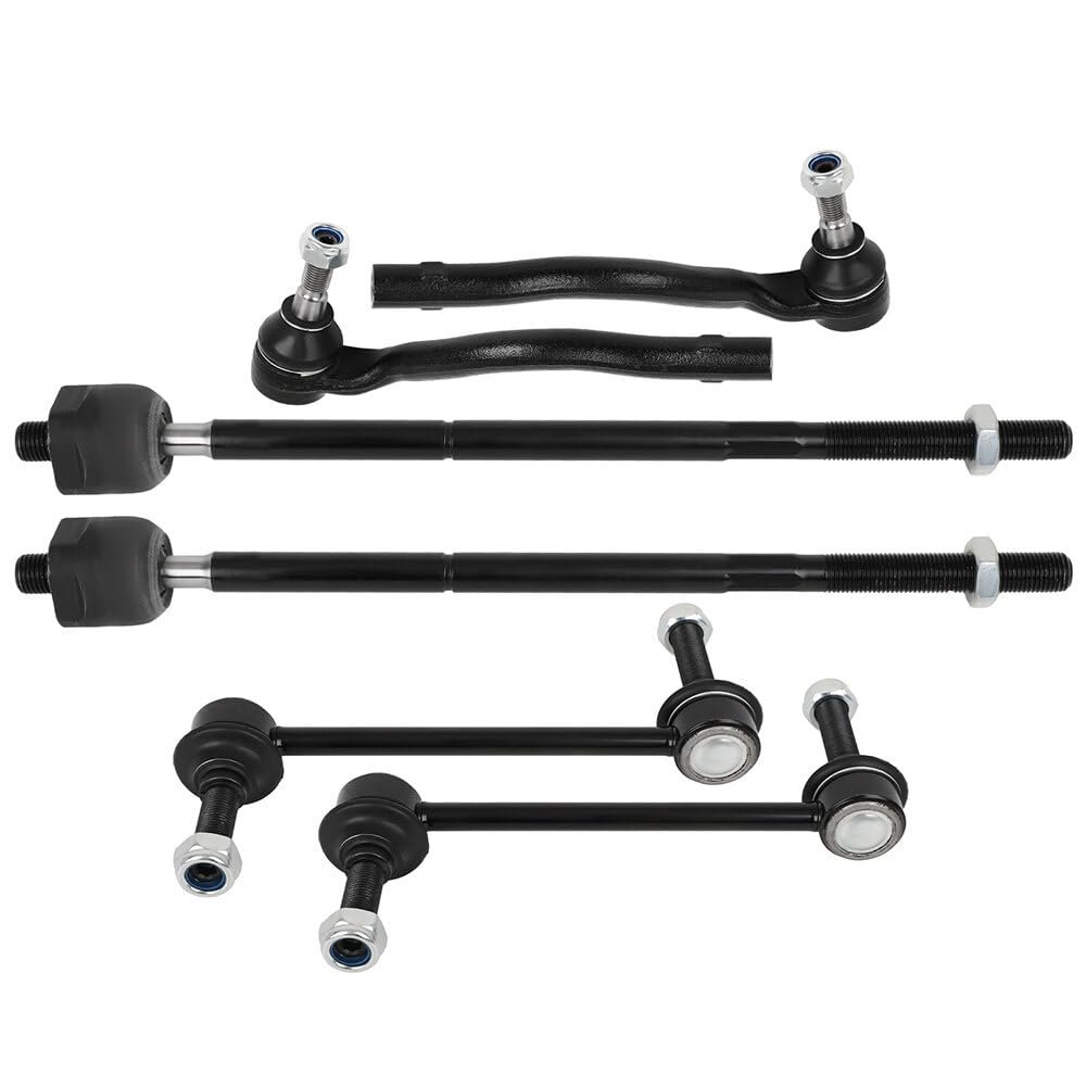6 Piece Suspension Kit For Mercedes Benz Gl320 Gl350 Gl450 Gl550 Ml320 Ml350 Ml500 Ml550 Front Outer Inner Tie Rod Ends And