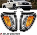 Epic Lighting Oe Style Replacement Chrome Trim Corner Signal Lights For Toyota 2001-2004 Tacoma Regular Access Cab Not Full