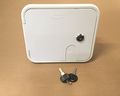 White Gravity City Water Hatch Fill With Lock And Keys For Rv Trailer A01-2004bu 7 625 In Wide By 6 5 High Uv Stabilized 