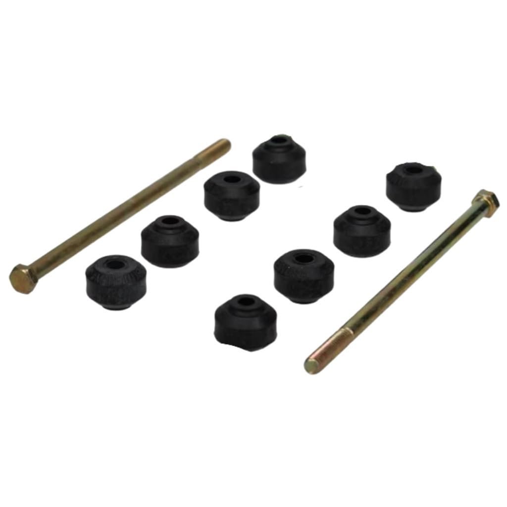 Front Stabilizer Bar Link Set For Gmc Yukon 2007 2020 Polyurethane Black Bushings Silver Classification Threaded Open End And