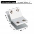 Uxcell 135 Degree Glass Clamp For 10-12mm Thickness Adjustable Double Side Shelf Support Bracket Aluminum Alloy Clip Holder