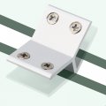 Uxcell 135 Degree Glass Clamp For 10-12mm Thickness Adjustable Double Side Shelf Support Bracket Aluminum Alloy Clip Holder