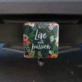 Graphics More Live With Passion Floral Inspirational Tow Trailer Hitch Cover Plug Insert