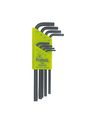 Bondhus 71834 Set Of 8 Prohold Star L-wrenches Long Length Sizes T9-t40 