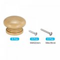Uxcell Wood Pull Handles 1 3 6pcs Wooden Drawer Unfinished Knobs Pulls For Kitchen Furniture Wardrobe Cupboard With Screws