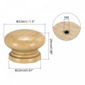 Uxcell Wood Pull Handles 1 3 6pcs Wooden Drawer Unfinished Knobs Pulls For Kitchen Furniture Wardrobe Cupboard With Screws