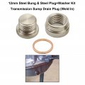 Secosautoparts 12mm Steel Bung Plug Washer Kit Transmission Sump Drain Weld In