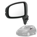 Left Driver Side View Door Mirror For 2015 2020 Honda Fit 6 Pin Power Glass Manual Folding Black Replace Ho1320332 76258 T5r 