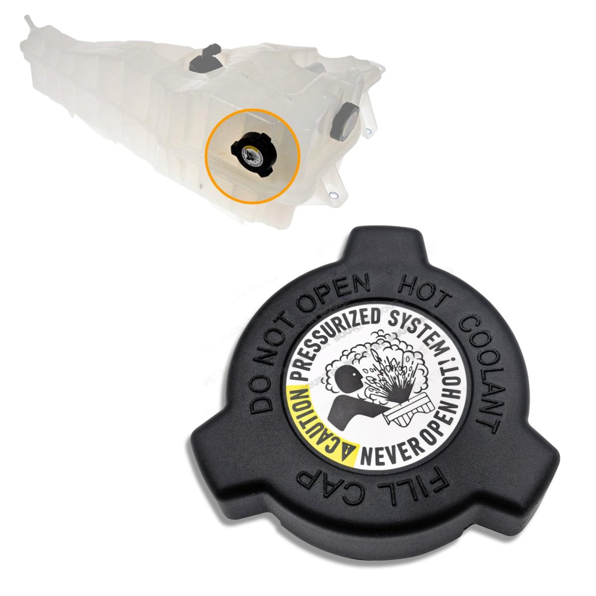 5-pack Engine Coolant Reservoir Cap For Freightliner Kenworth Peterbilt