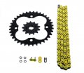 Yellow O Ring Chain Sprocket Black For 1988-1989 Honda Trx250r 250r 13 36 92l