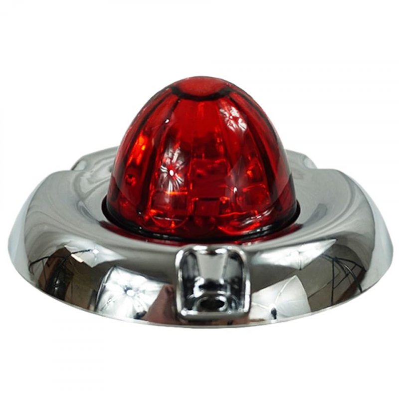 Legendary 1-1 2 Inch Watermelon Light W Curved Bezel Red Led Red Glass Lens