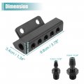 X Autohaux Universal Vacuum Manifold Kit 1 8 Ports 2 Interfaces Block Intake For Car Fuel Gas Wastegate Turbo Boost