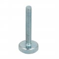 Uxcell M6x40mm Knurled Head Flat Point Fully Threaded Thumb Screws Fastener 4pcs