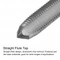 Uxcell Tap Bit Sets M5 5 X 0 75 H2 Left Hand Straight Flute Machine Thread Milling 4 7mm M35 Cobalt High Speed Steel Hss-co