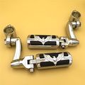 Chrome Peg Mounting Kit With Eagle Hawk Foot For Bike Equipped 1-1 4 Inch Front Engine Guard Frame Tube Iron 883 Xl883n Electra 
