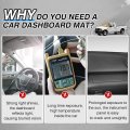 Cartist Dash Cover Fits Ford F250 F350 F450 1999-2004 Dashboard Mat For Accessories Non-slip Carpet Sunshield Glare Uv Rays