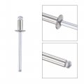 Uxcell Blind Rivets 304 Stainless Steel Pull Core Decoration 4mm Diameter 8mm Grip Length Silver Tone 25pcs