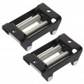 Ocpty Heavy Duty 2pcs Universal 4-1 4 Winch Fairlead Roller Guide Atv Utv Steel Cable