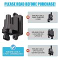 Set Of 8 Square Ignition Coil Uf271 Iridium Spark Plugs And 5mm Red Wires For Silverado Suburban Gmc Hummer Avalanche Savana